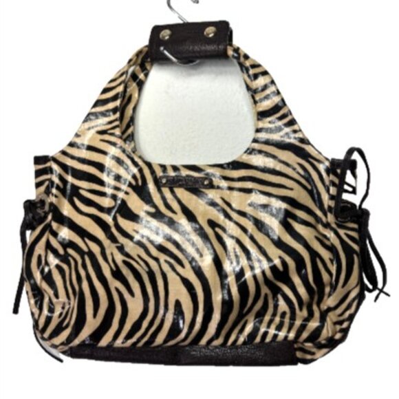 Kate Spade Mini Bag black brown Zebra animal Purse should pouchette small patent - Picture 14 of 14
